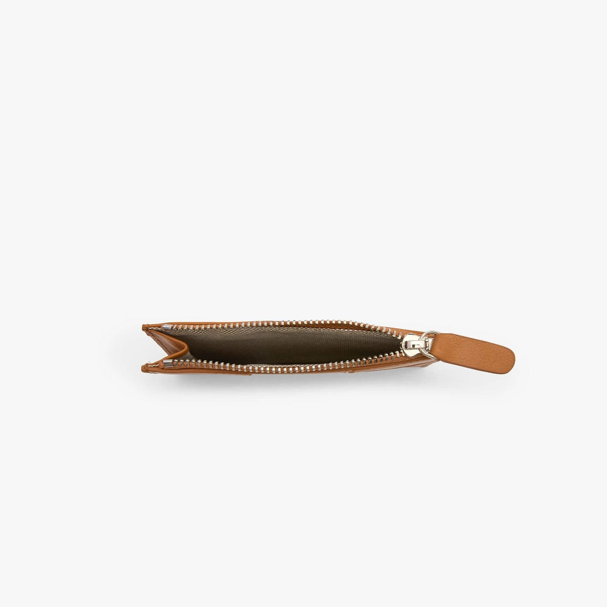 Woven Leather Card Holder with Zip, Handmade Slim Wallet