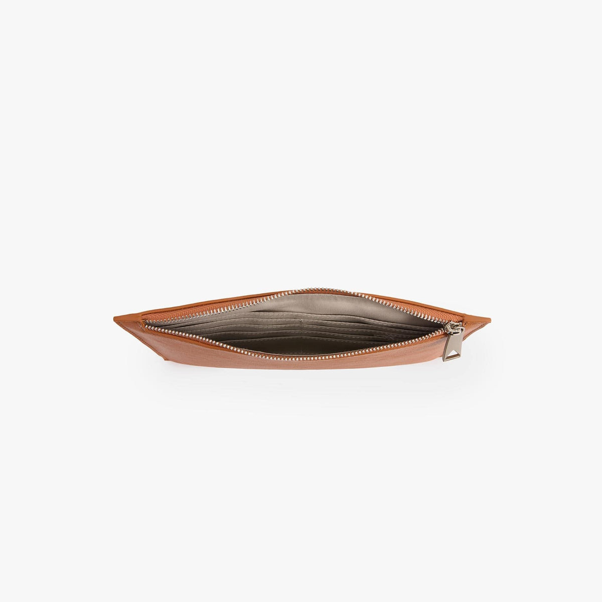 Ultra-Thin Long Leather Wallet, Double Zip Travel Wallet