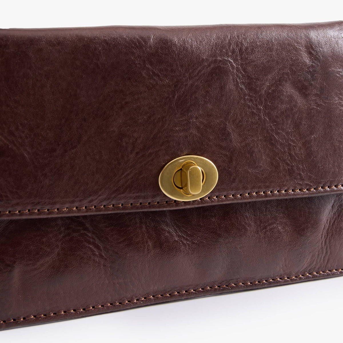 Long Leather Wallet with Detachable Card Holder, Veg-Tanned