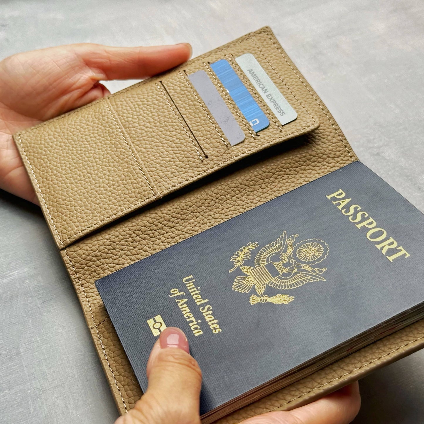 RFID Leather Passport Holder – Travel Wallet with Card Slots