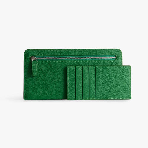 Slim Long Wallet with Detachable Card Holder – Fits Phone