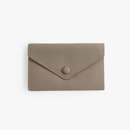Leather Envelope Wallet – Slim Full-Grain Card Wallet for Women