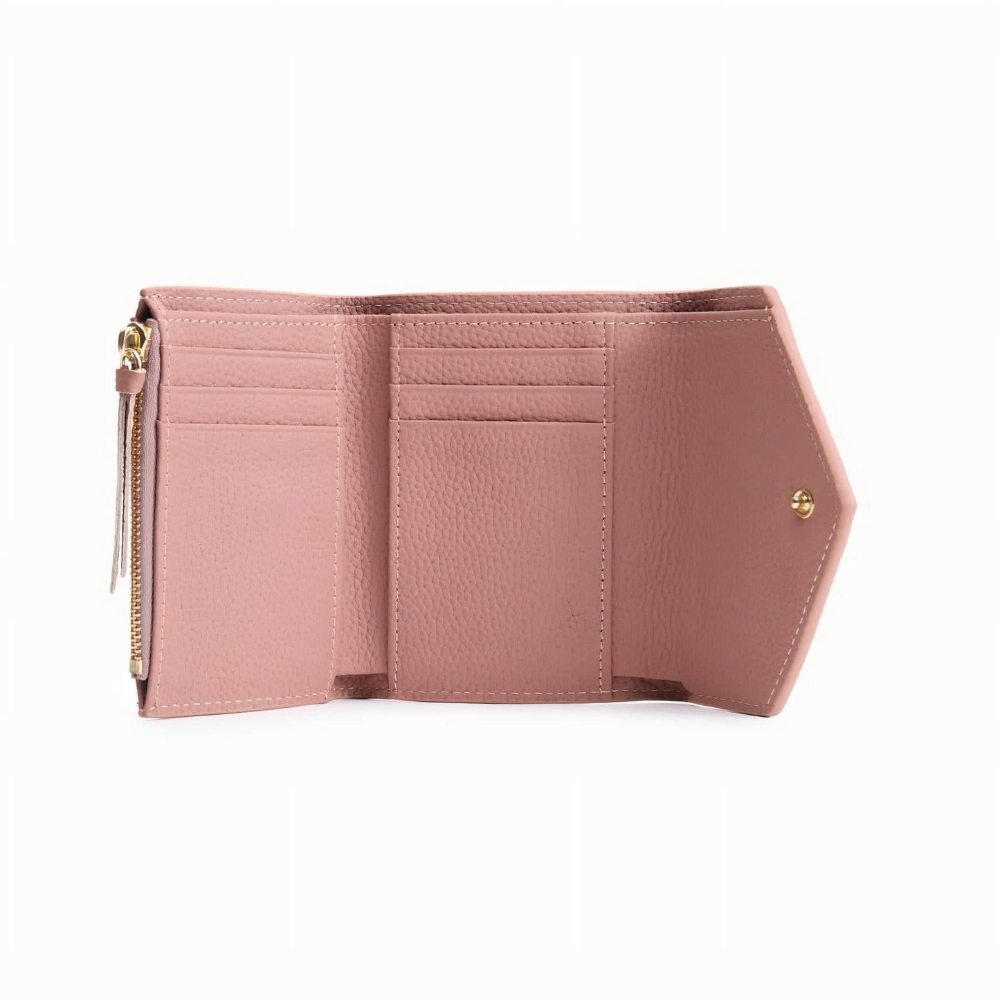 Leather Trifold Wallet for Women – Compact Card & Coin Wallet
