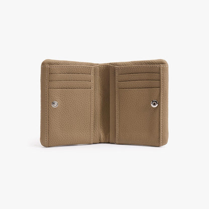 Soft Leather Bifold Wallet – 6 Card Slots with Zip Coin Pocket
