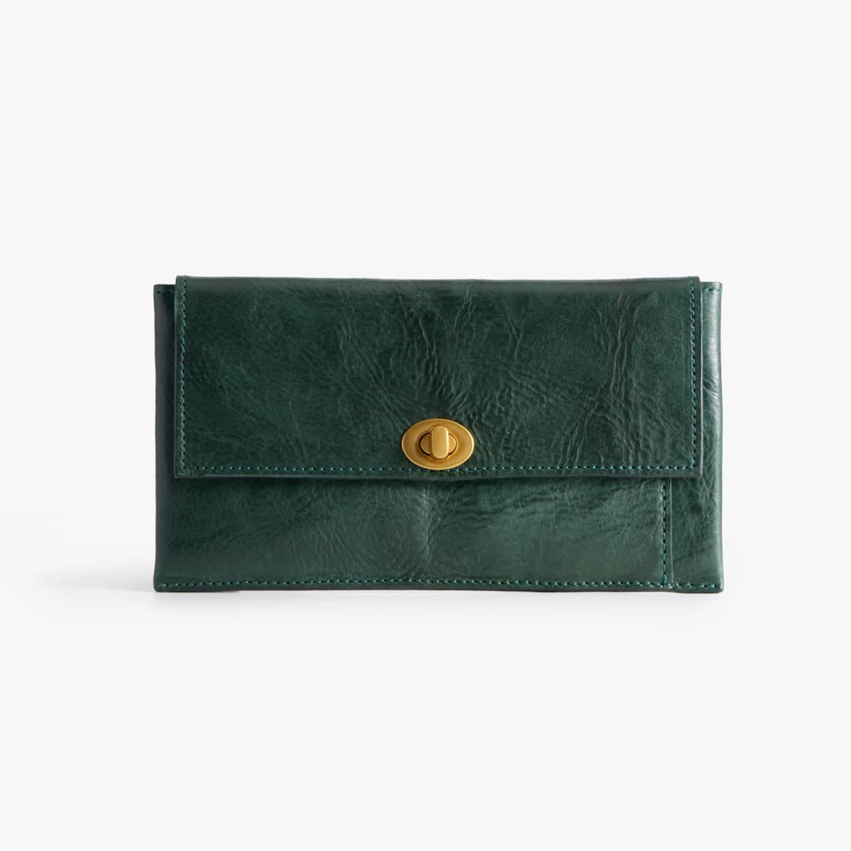 Long Leather Wallet with Detachable Card Holder, Veg-Tanned