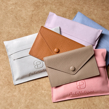 Leather Envelope Wallet – Slim Full-Grain Card Wallet for Women