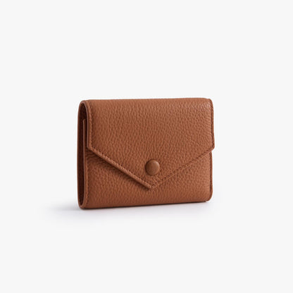 Leather Trifold Wallet for Women – Compact Card & Coin Wallet