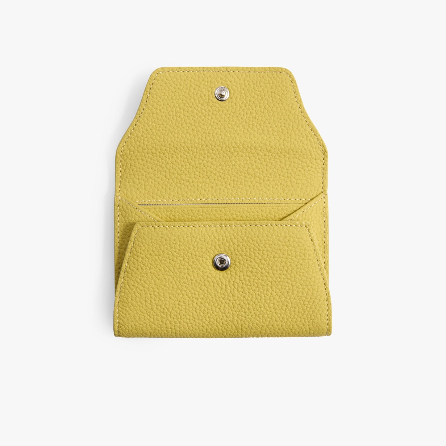 Folded Leather Card Wallet – Compact Snap Wallet for Everyday Carry