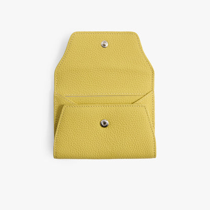 Folded Leather Card Wallet – Compact Snap Wallet for Everyday Carry