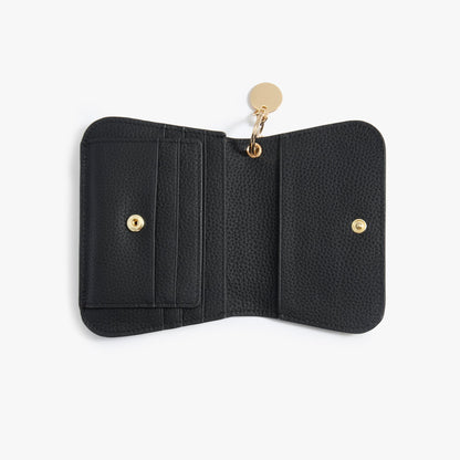 Leather Keychain Wallet for Women – Slim Card Holder with Coin Zip