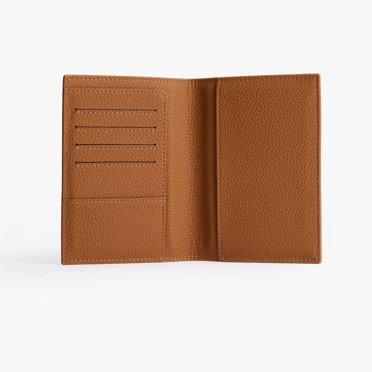 Leather Passport Holder, Travel Wallet with 6 Card Slots