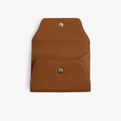 Folded Leather Card Wallet – Compact Snap Wallet for Everyday Carry
