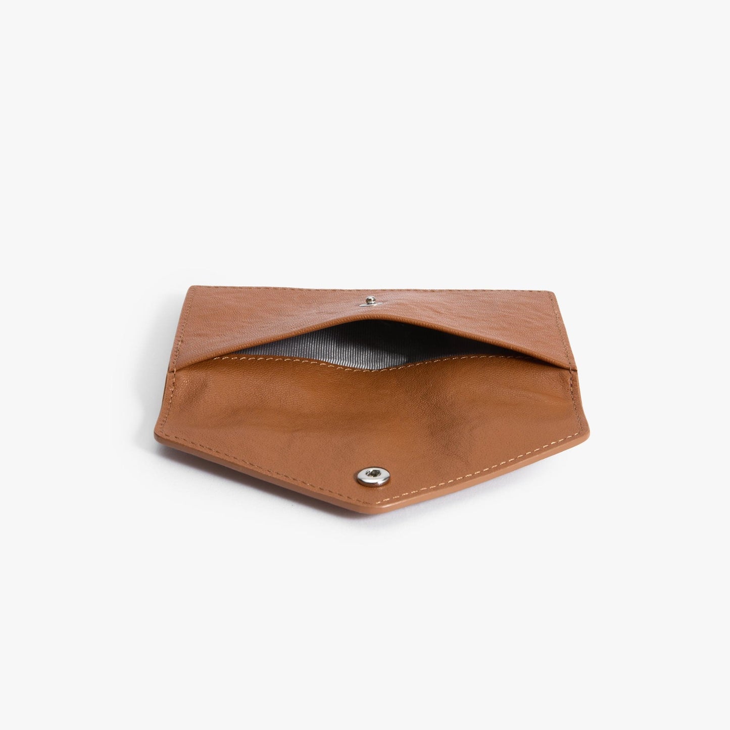 French Cowhide Leather Envelope Wallet – Slim 6-Card Wallet