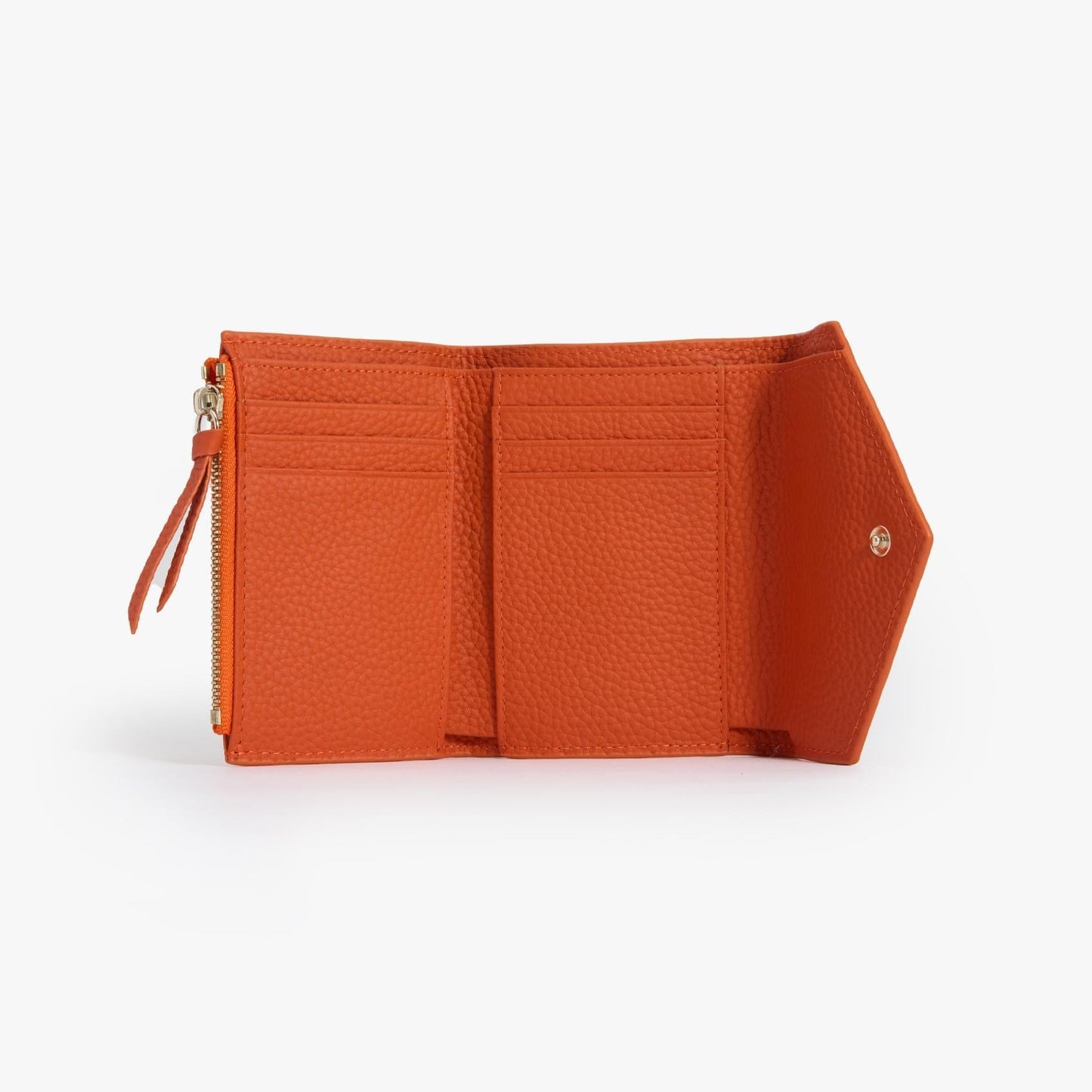 Leather Trifold Wallet for Women – Compact Card & Coin Wallet
