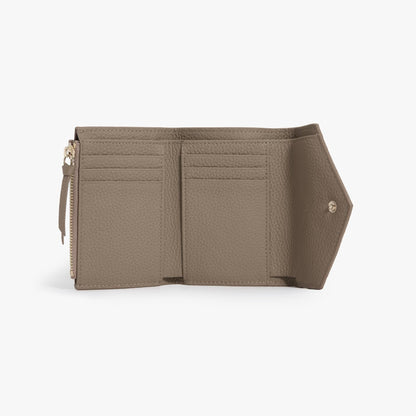 Leather Trifold Wallet for Women – Compact Card & Coin Wallet