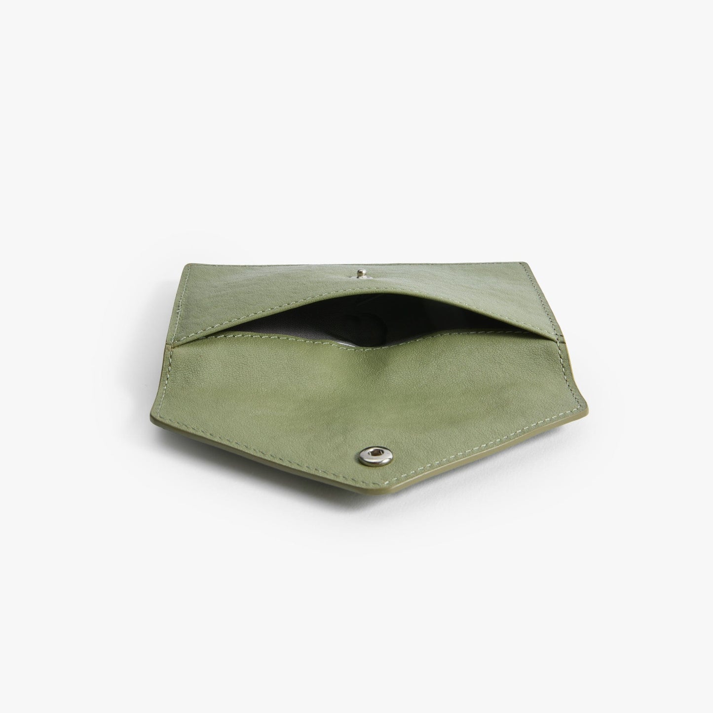 French Cowhide Leather Envelope Wallet – Slim 6-Card Wallet