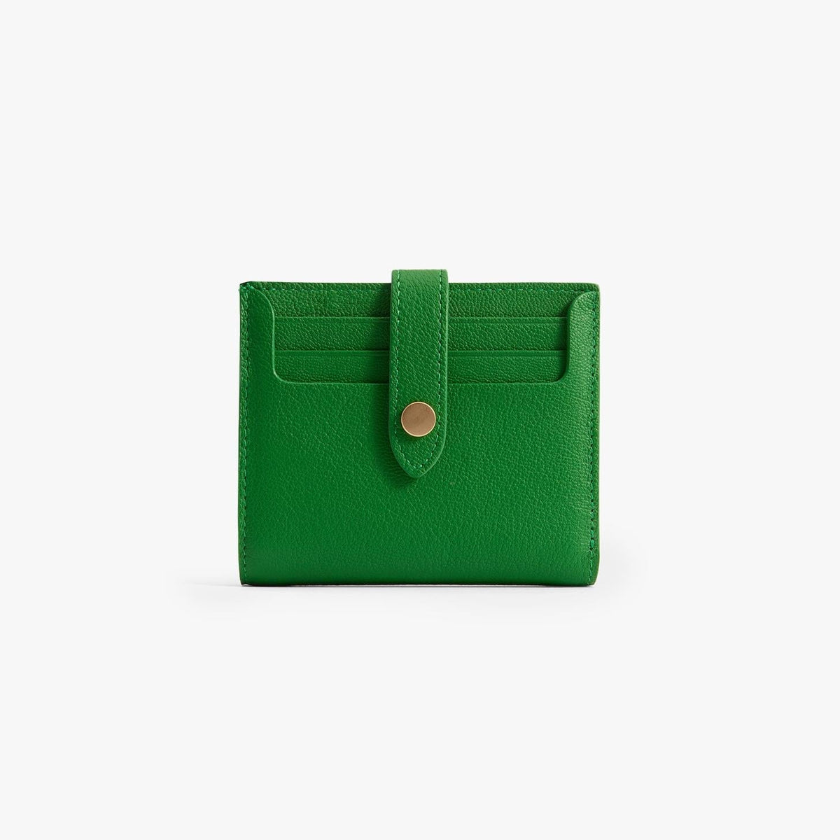 Classic Bifold Leather Wallet, 9 Card Slots with Coin Zip