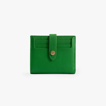 Classic Bifold Leather Wallet – 9 Card Slots with Coin Zip