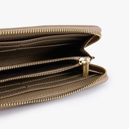 Zip-Around Leather Wallet – Large Clutch Wallet, Fits Phone