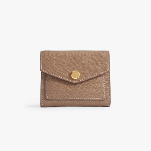 Epsom Leather Bifold Wallet – Cross-Grain Wallet with Coin Zip