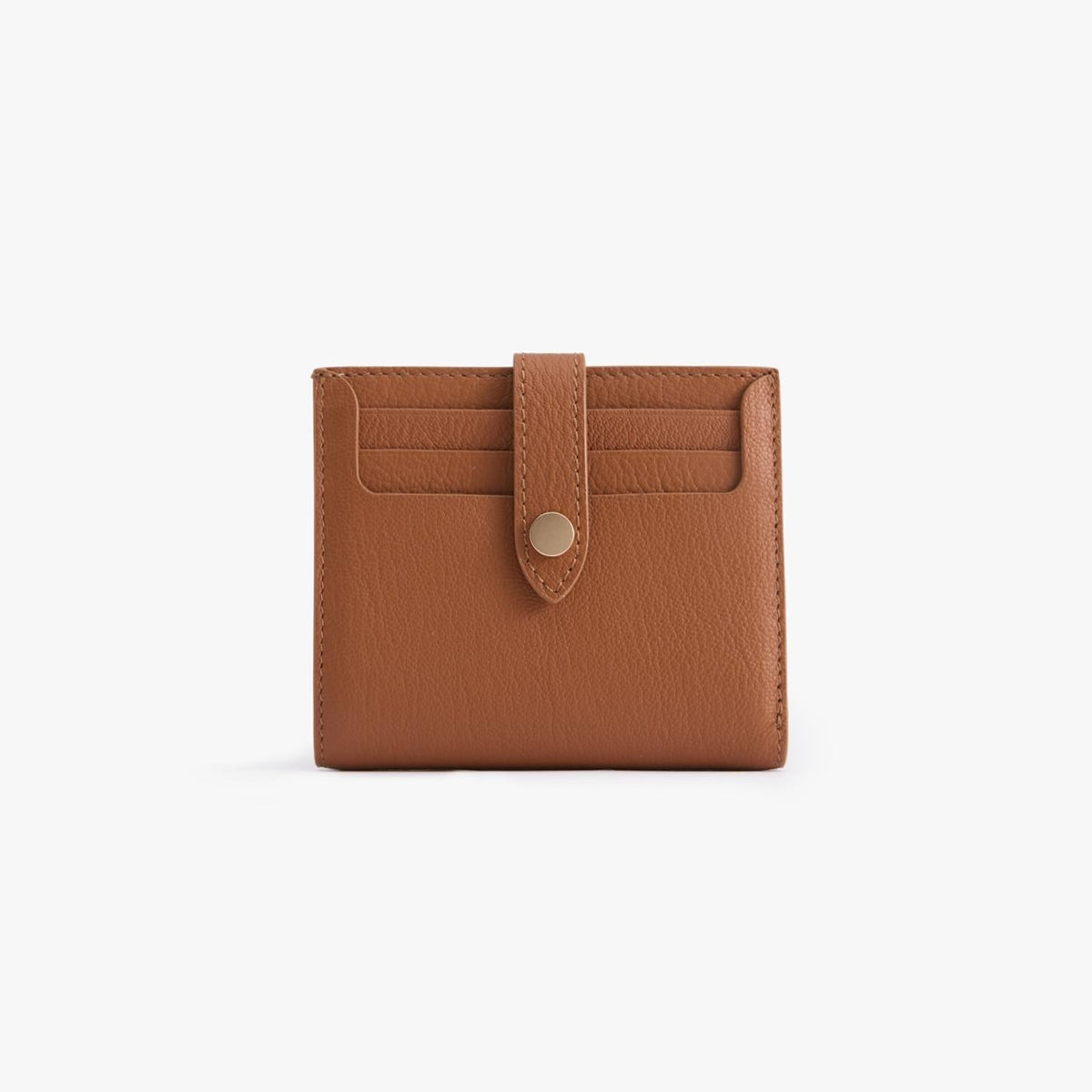Classic Bifold Leather Wallet, 9 Card Slots with Coin Zip