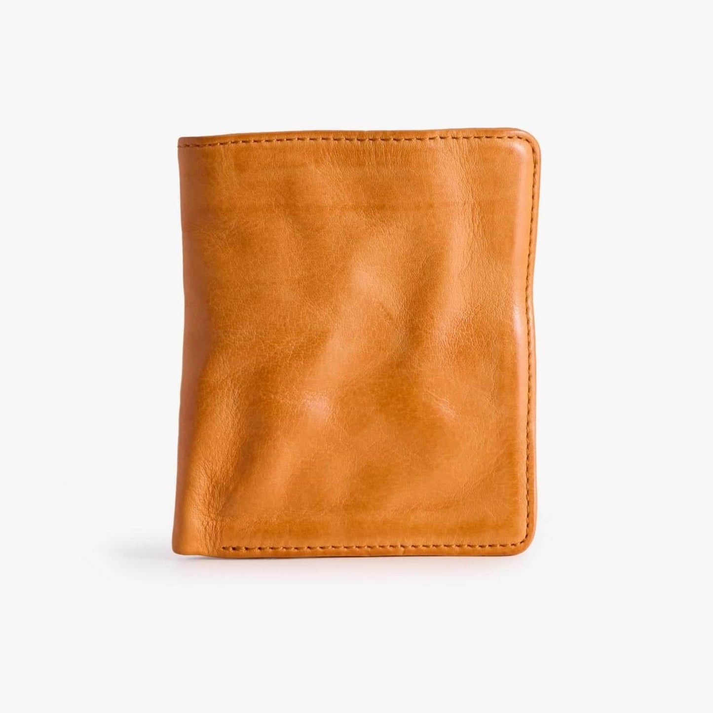 Slim Bifold Leather Wallet – Vegetable-Tanned with ID Slot