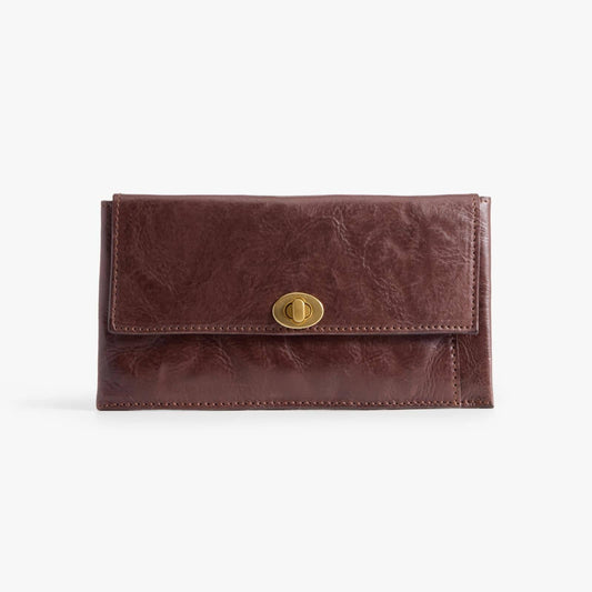 Long Leather Wallet with Detachable Card Holder – Veg-Tanned
