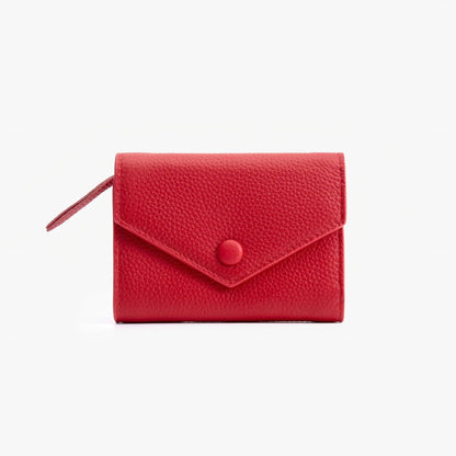 Leather Trifold Wallet for Women – Compact Card & Coin Wallet