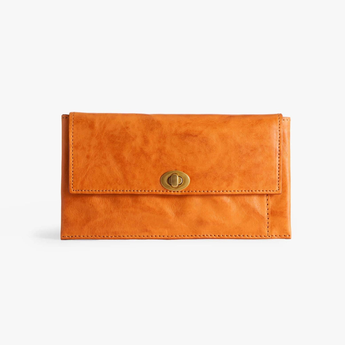 Long Leather Wallet with Detachable Card Holder, Veg-Tanned