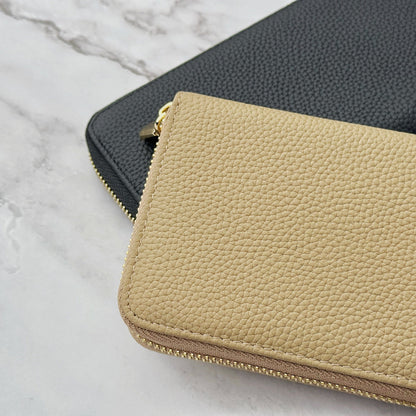 Zip-Around Leather Wallet – Large Clutch Wallet, Fits Phone