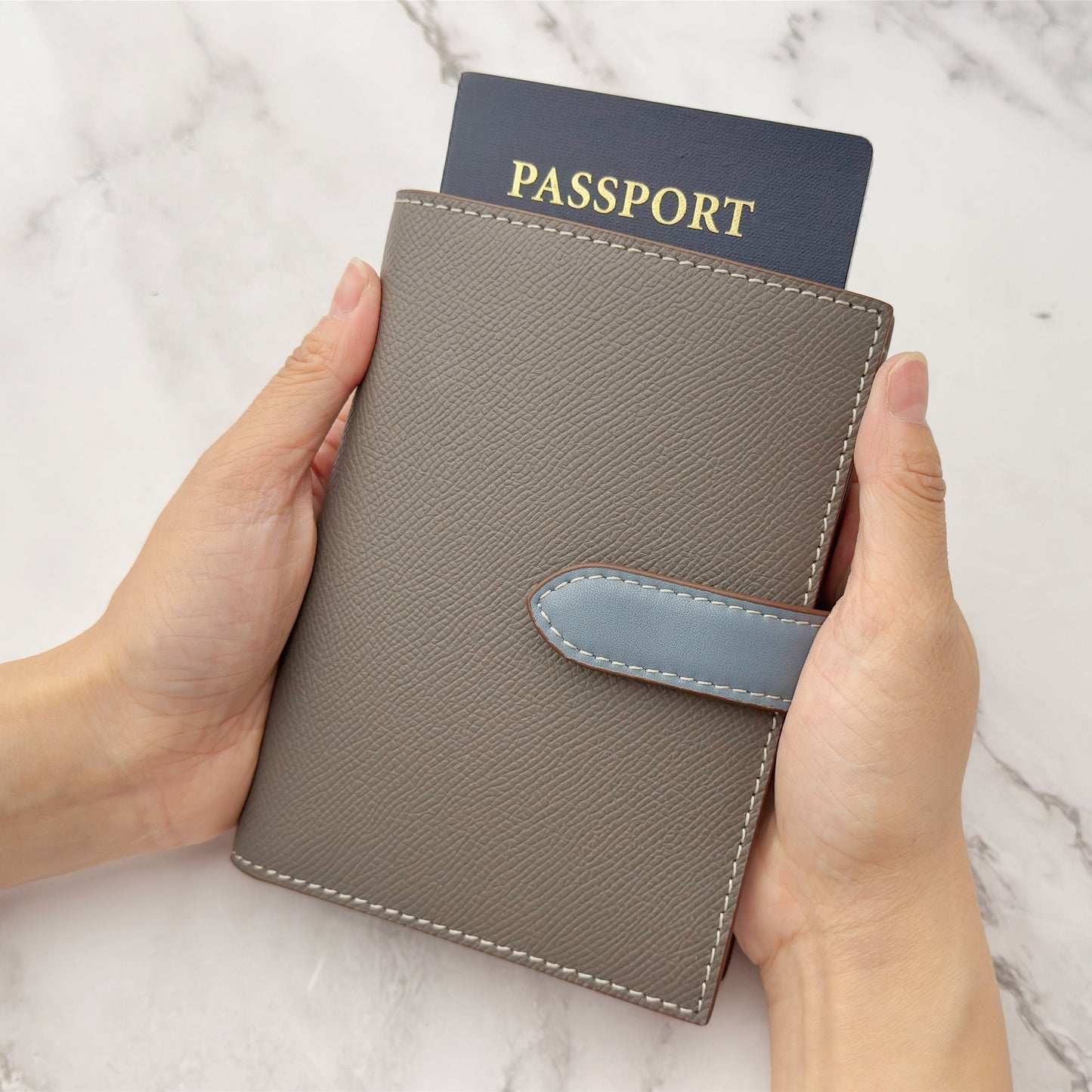 Leather Passport Wallet – Travel Wallet with 7 Card Slots
