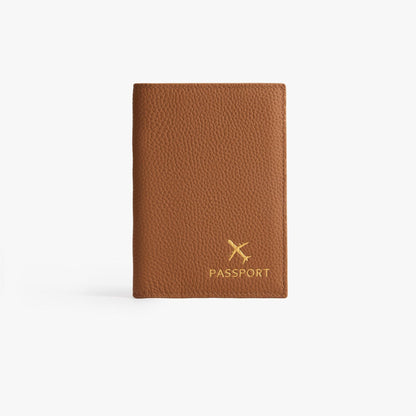 Leather Passport Holder – Travel Wallet with 6 Card Slots