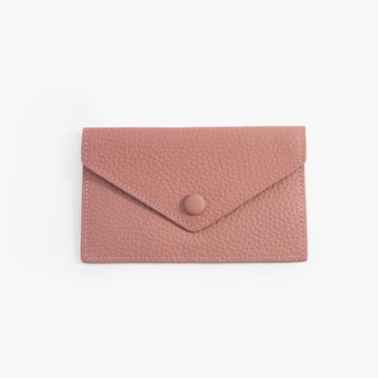 Leather Envelope Wallet – Slim Full-Grain Card Wallet for Women