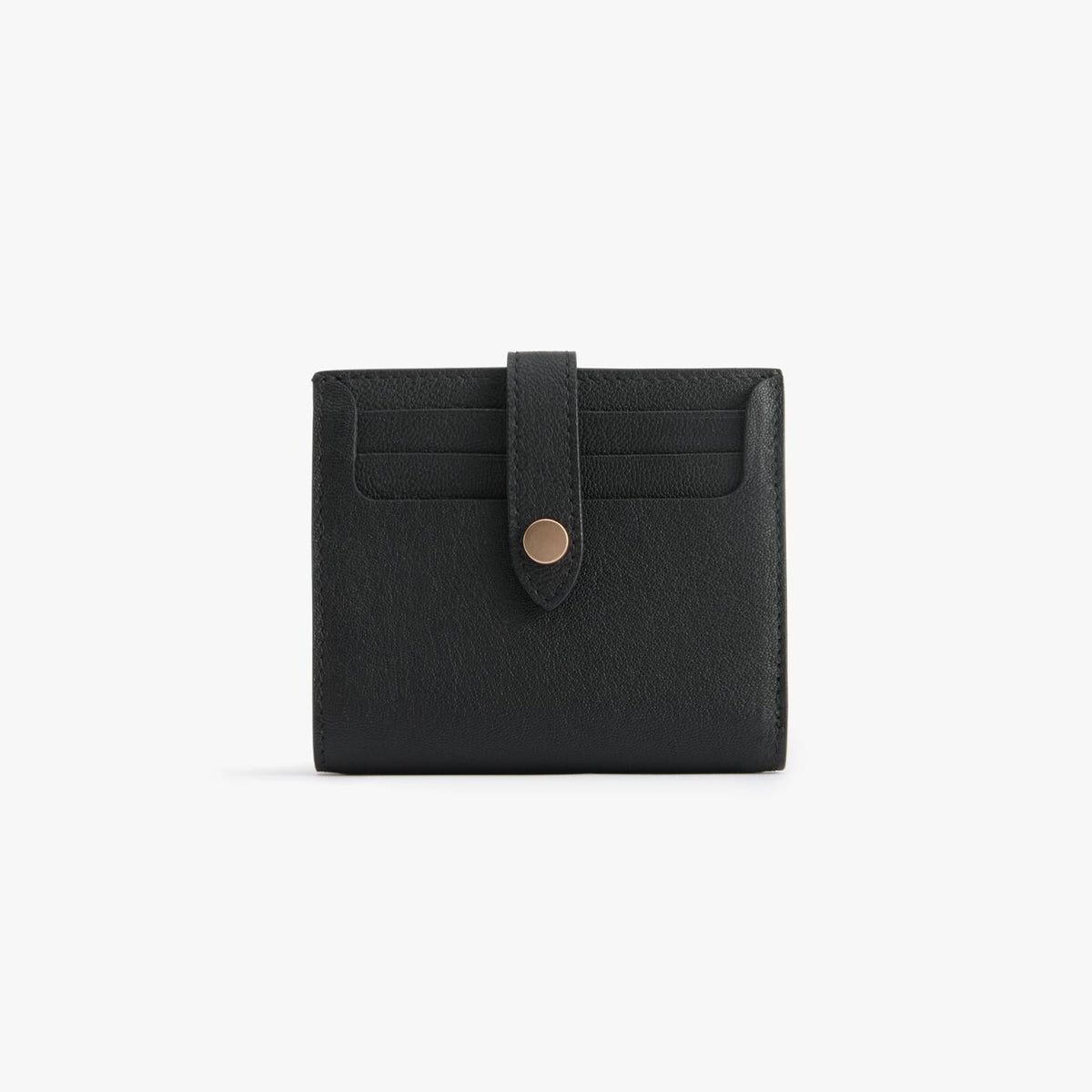 Classic Bifold Leather Wallet, 9 Card Slots with Coin Zip