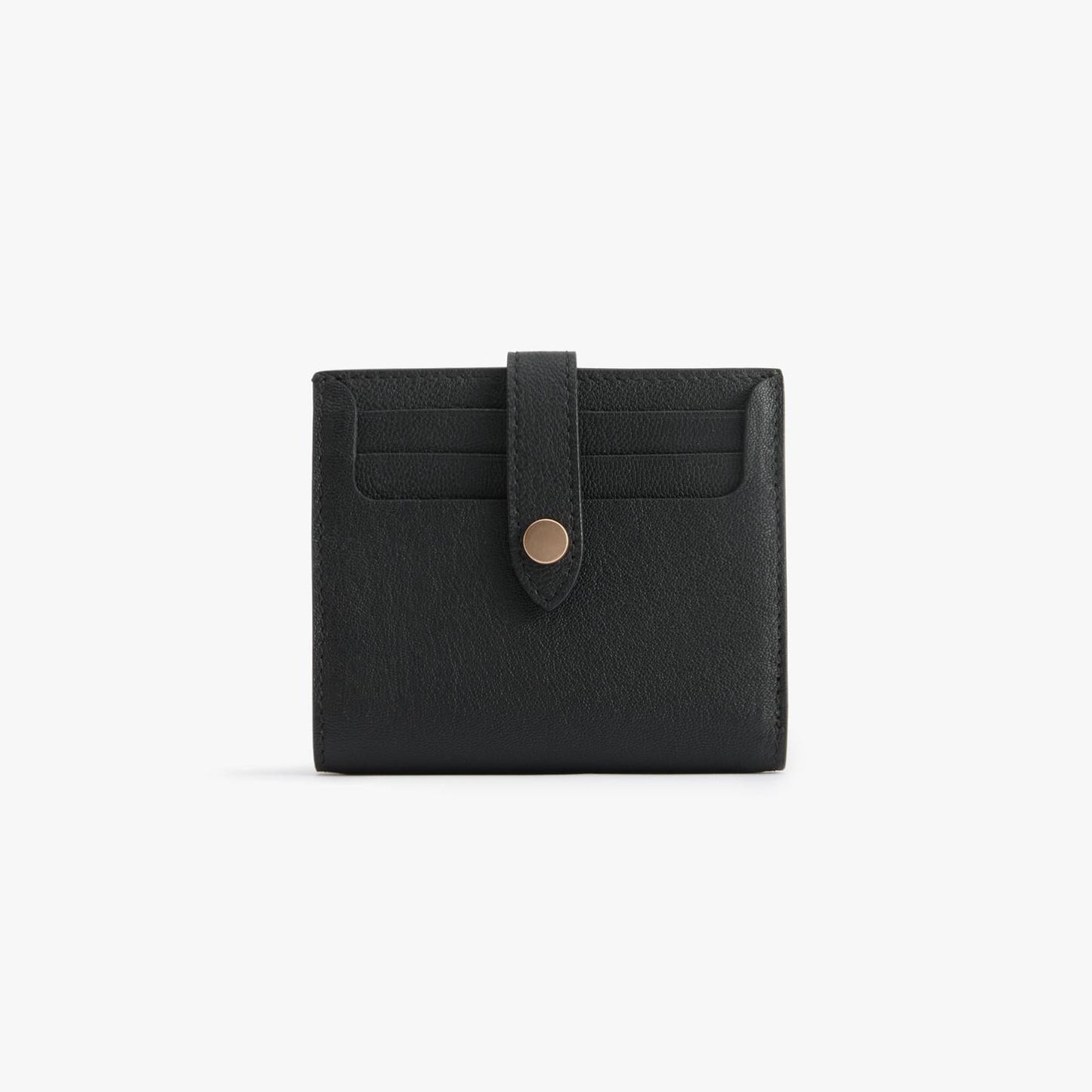 Classic Bifold Leather Wallet – 9 Card Slots with Coin Zip