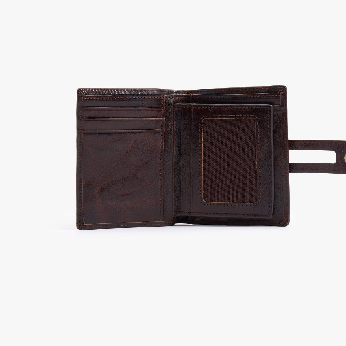 Retro Leather Wallet, 15 Card Slots, Vegetable-Tanned