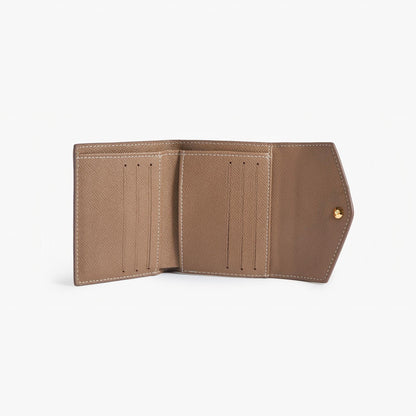 Epsom Leather Bifold Wallet – Cross-Grain Wallet with Coin Zip
