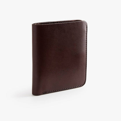 Leather Bifold Wallet with Coin Pocket – Vegetable-Tanned