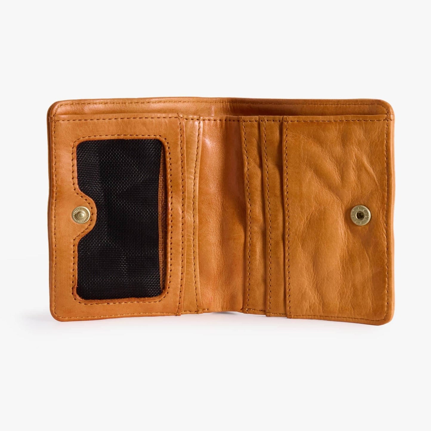 Slim Bifold Leather Wallet – Vegetable-Tanned with ID Slot