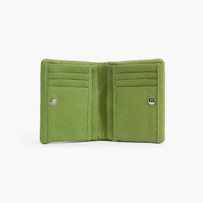Soft Leather Bifold Wallet – 6 Card Slots with Zip Coin Pocket