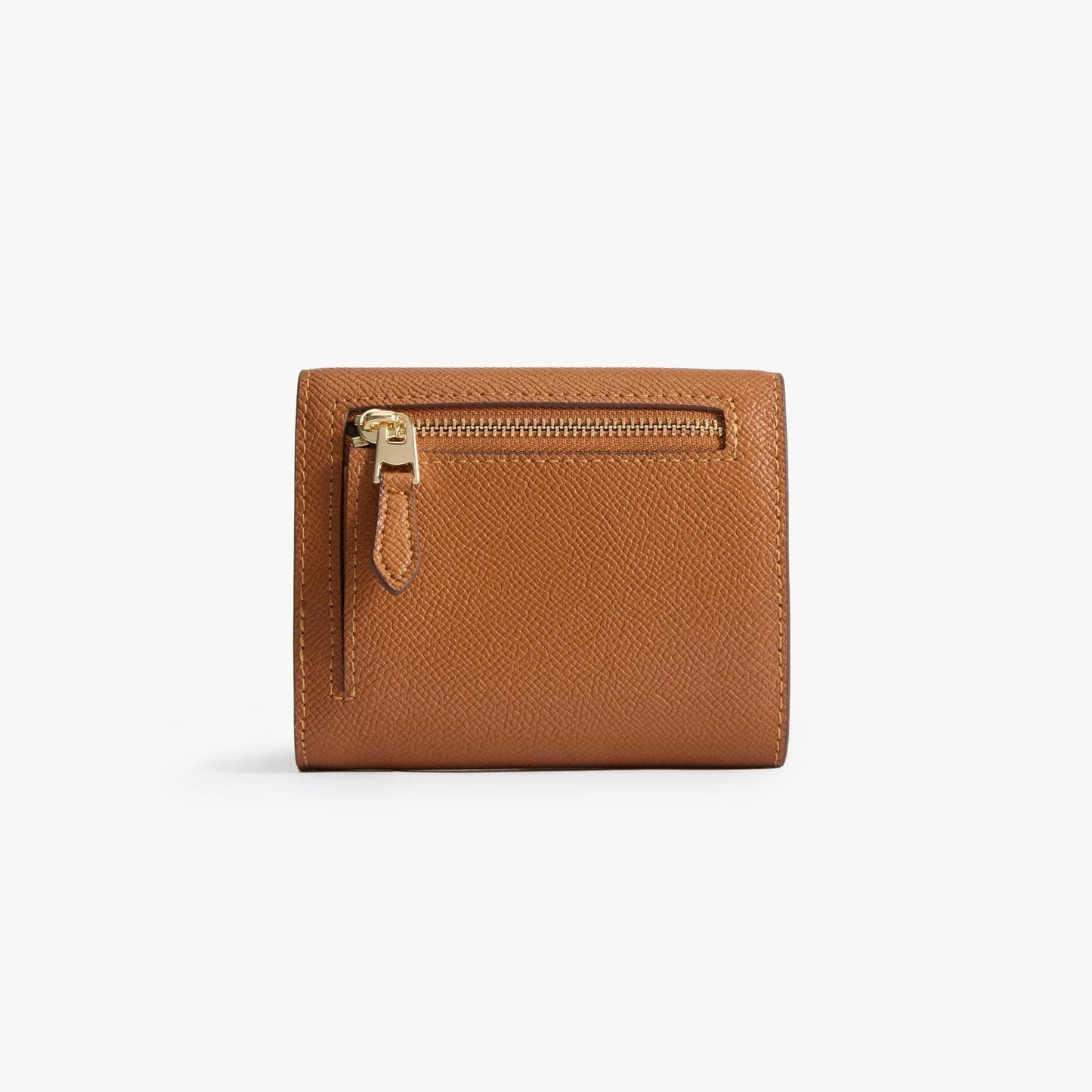 Epsom Leather Bifold Wallet – Cross-Grain Wallet with Coin Zip