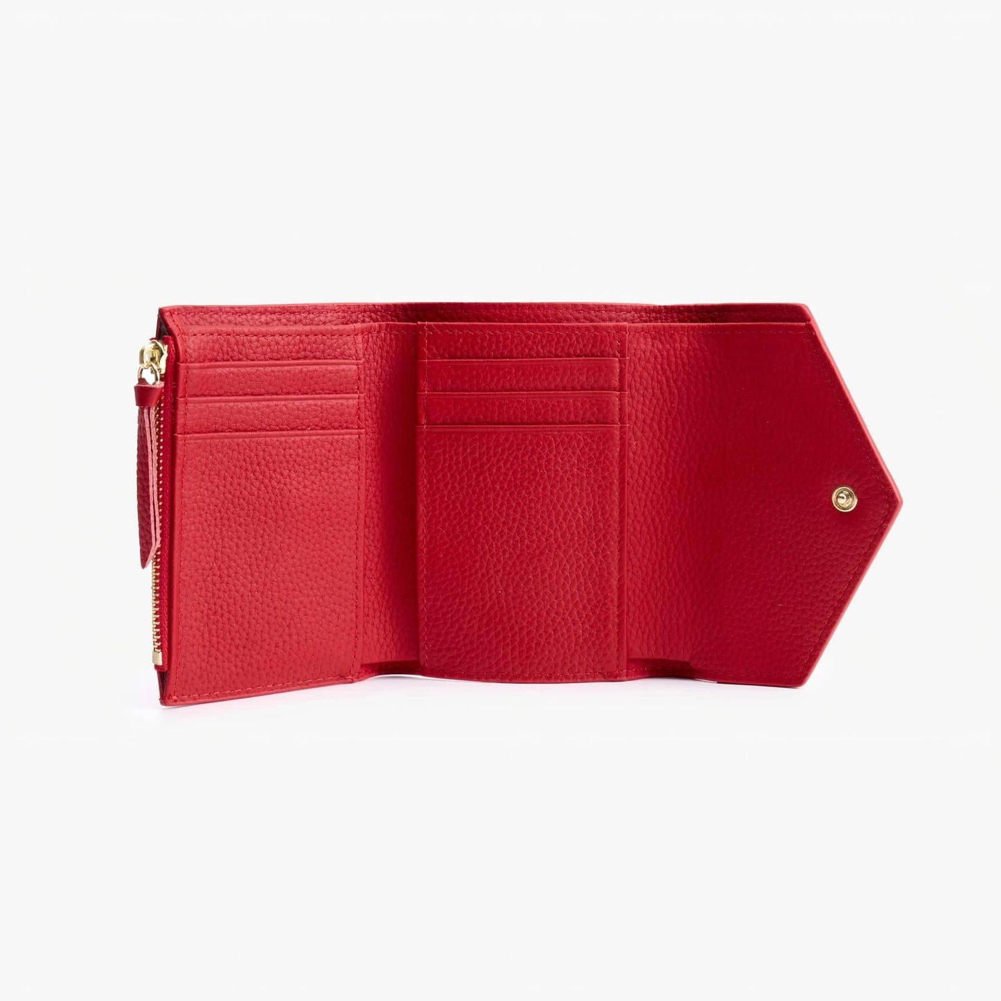 Leather Trifold Wallet for Women – Compact Card & Coin Wallet