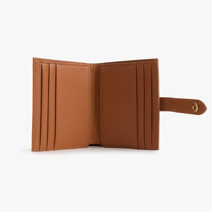 Classic Bifold Leather Wallet – 9 Card Slots with Coin Zip