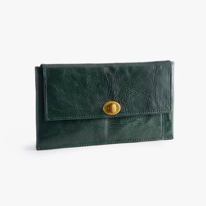 Long Leather Wallet with Detachable Card Holder – Veg-Tanned