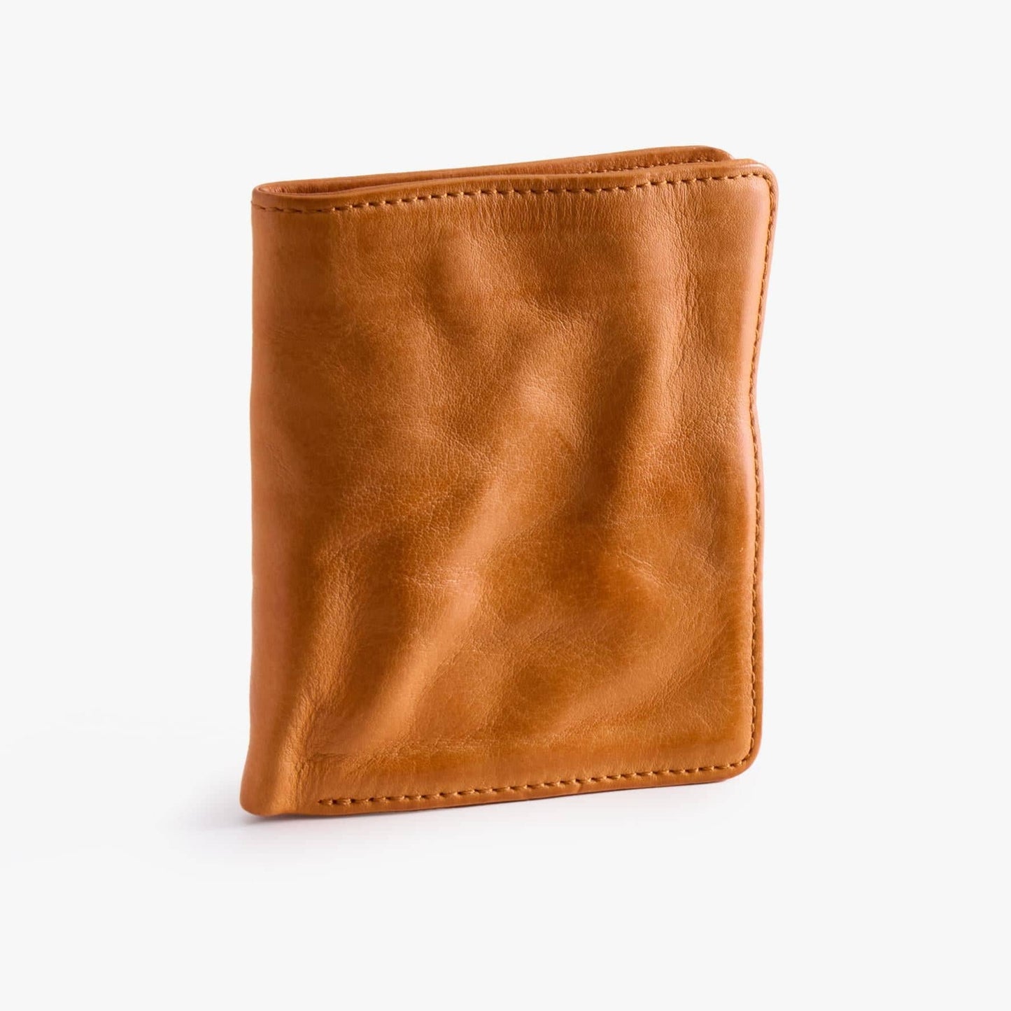 Slim Bifold Leather Wallet – Vegetable-Tanned with ID Slot