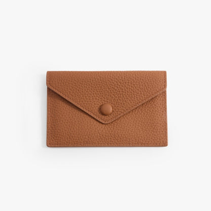 Leather Envelope Wallet – Slim Full-Grain Card Wallet for Women