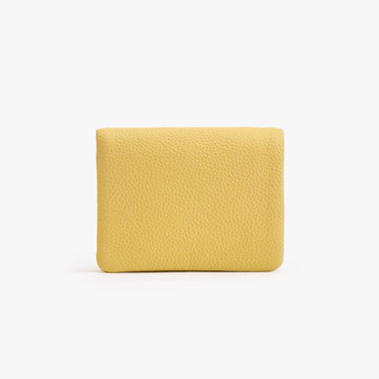 Soft Leather Bifold Wallet – 6 Card Slots with Zip Coin Pocket