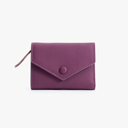 Leather Trifold Wallet for Women – Compact Card & Coin Wallet