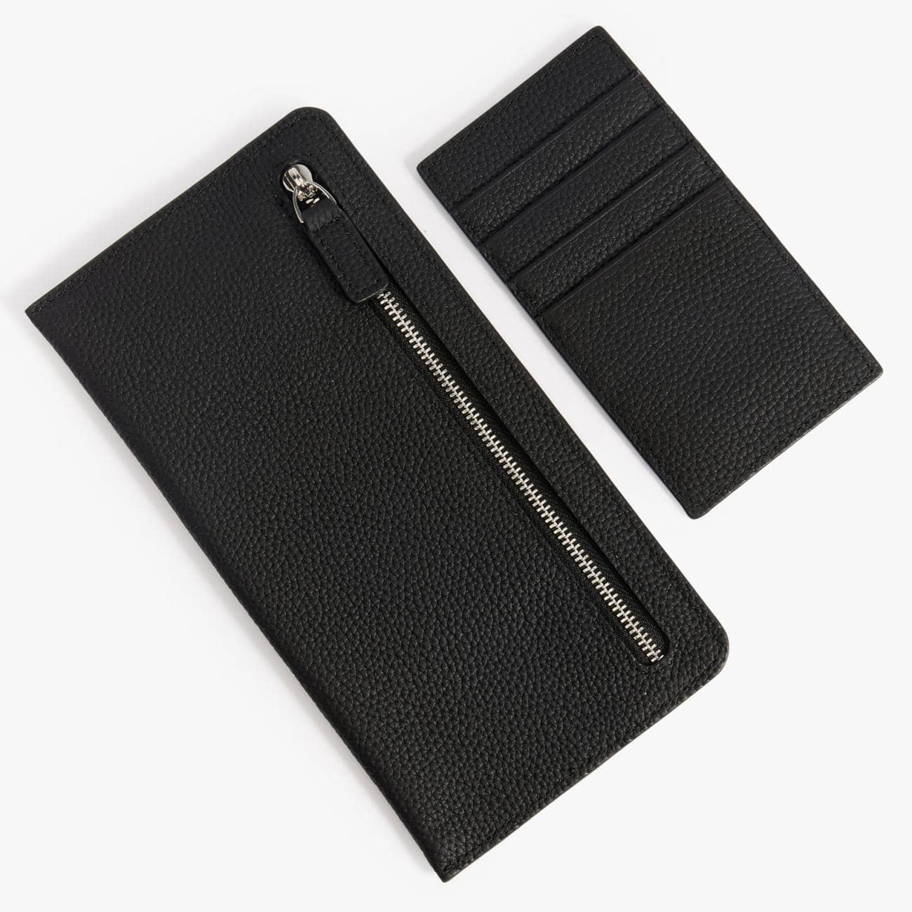 Slim Long Wallet with Detachable Card Holder – Fits Phone