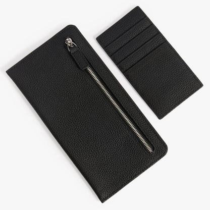 Slim Long Wallet with Detachable Card Holder – Fits Phone